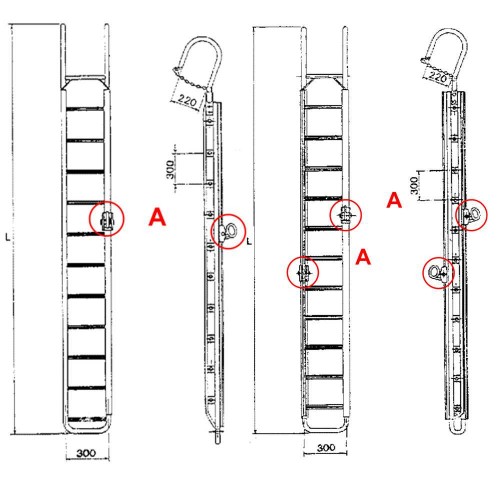 OMAC SUSPENSION LADDERS  C167